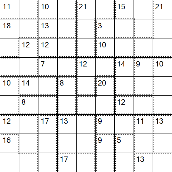 Killer Sudoku - Fácil