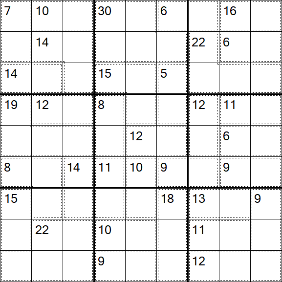 Killer Sudoku - Fácil