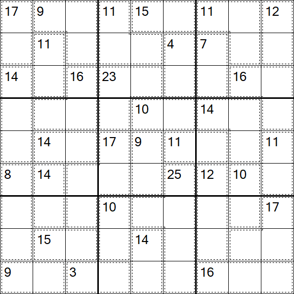 Killer Sudoku - Fácil