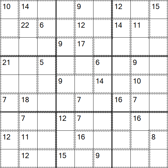 Killer Sudoku - Fácil