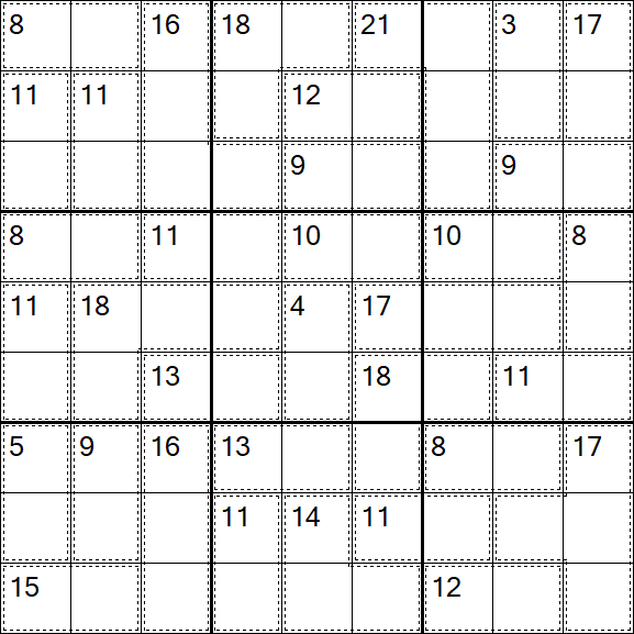 Killer Sudoku - Fácil