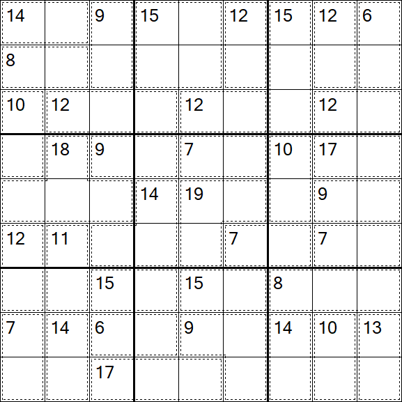 Killer Sudoku - Difficile