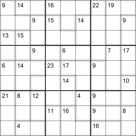 Killer Sudoku - Difficile