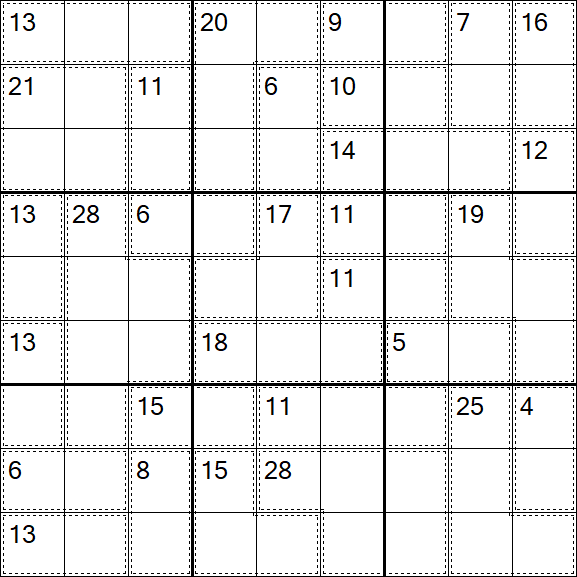 Killer Sudoku - Difficile