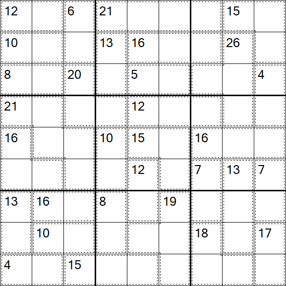 Killer Sudoku - Difficile