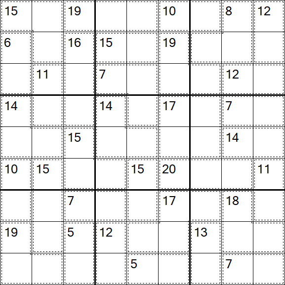 Killer Sudoku - Difficile