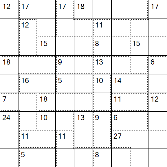 Killer Sudoku - Difficile