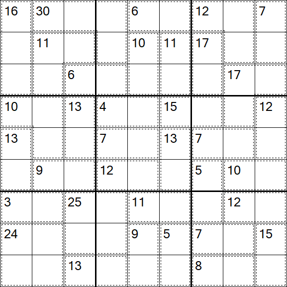 Killer Sudoku - Difficile