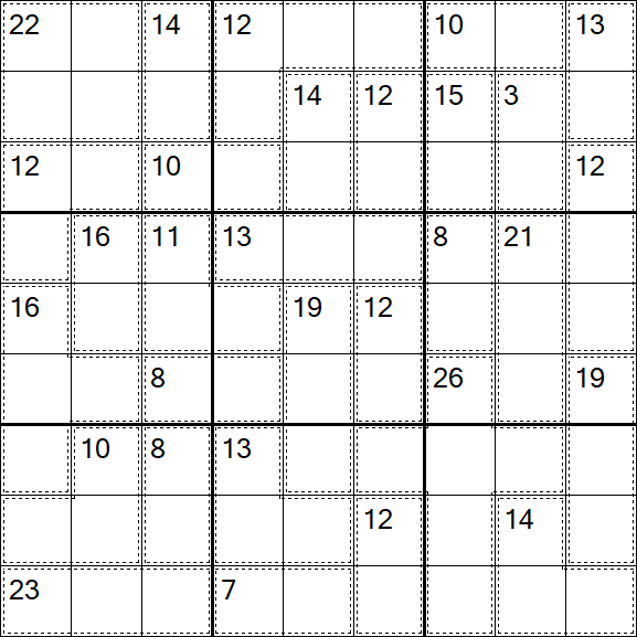 Killer Sudoku - Difficile