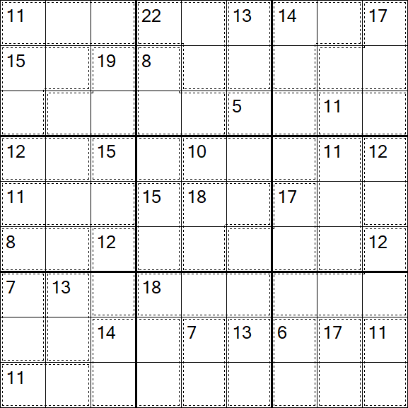Killer Sudoku - Difficile