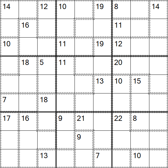 Killer Sudoku - Difficile