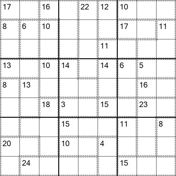 Killer Sudoku - Difficile