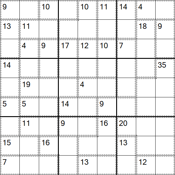 Killer Sudoku - Difficile