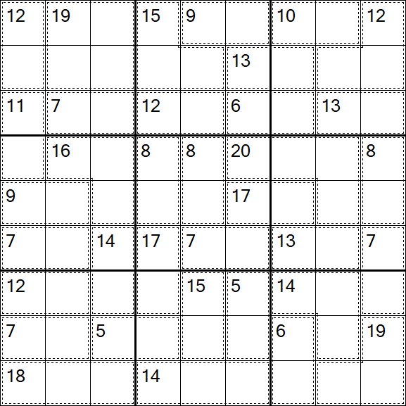 Killer Sudoku - Difficile