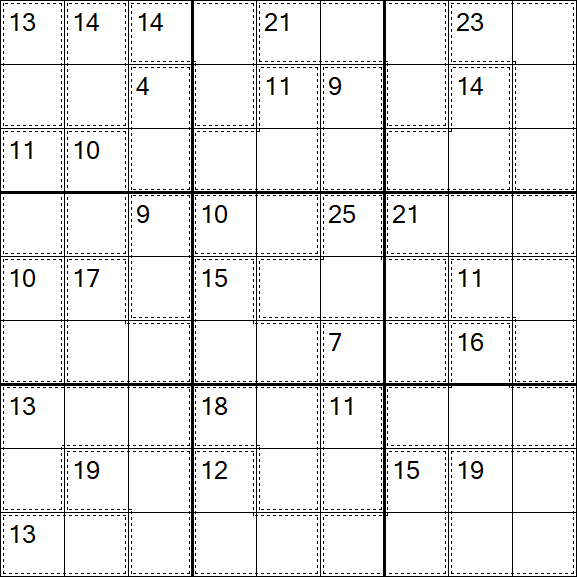 Killer Sudoku - Difficile