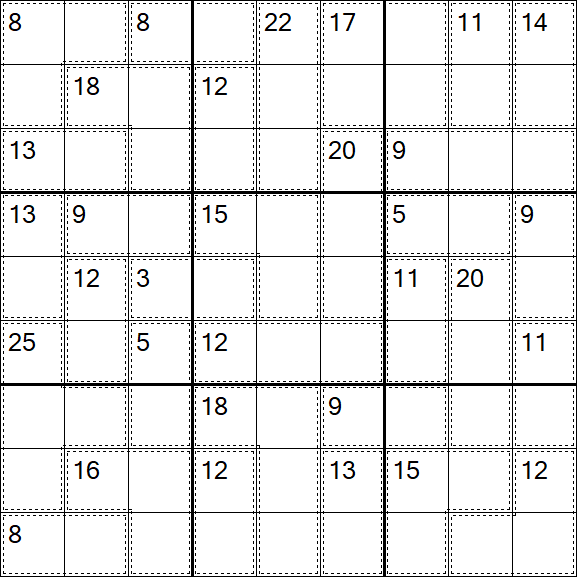 Killer Sudoku - Difficile