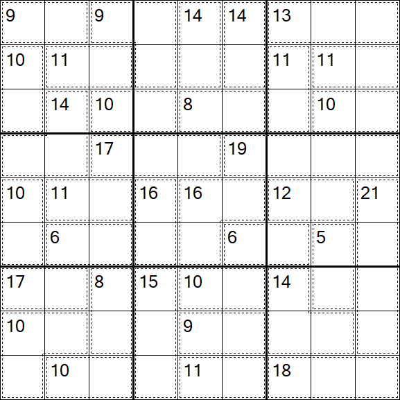 Killer Sudoku - Difficile