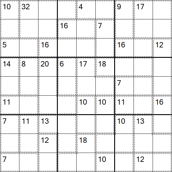 Killer Sudoku - Difficile