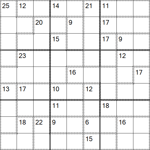 Killer Sudoku - Difficile