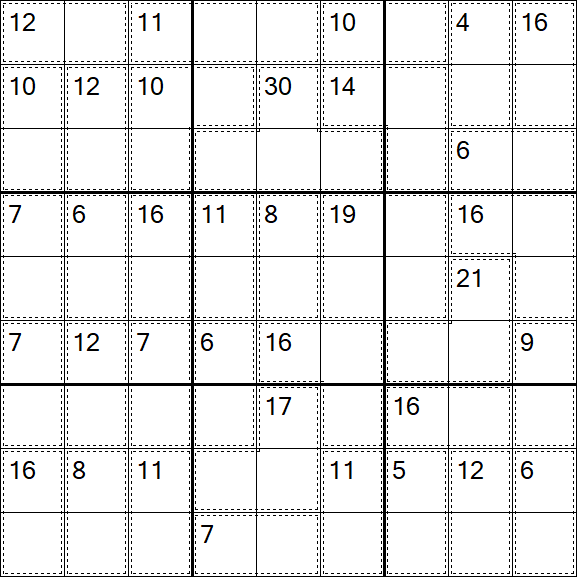 Killer Sudoku - Difficile