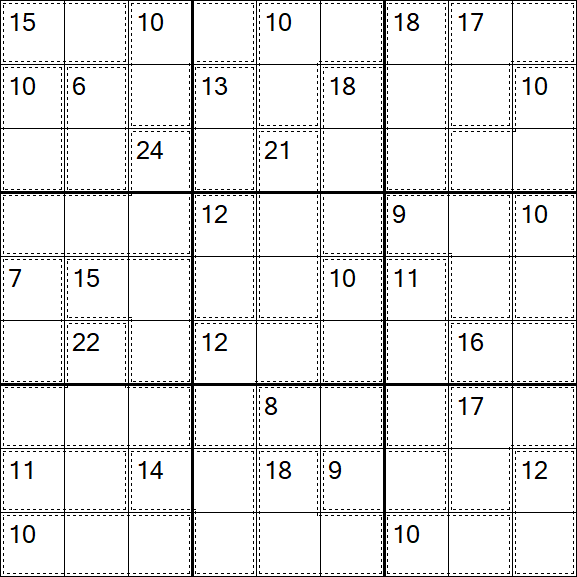 Killer Sudoku - Difficile