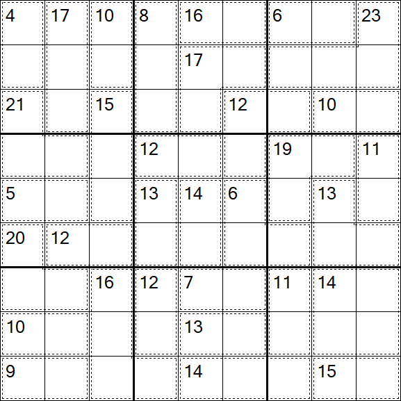 Killer Sudoku - Difficile