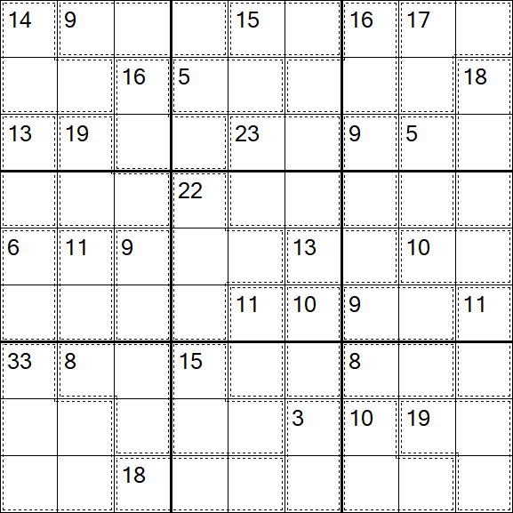 Killer Sudoku - Difficile