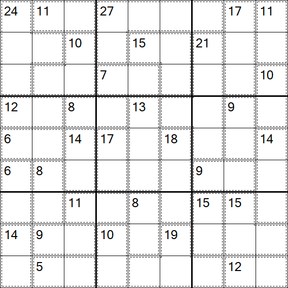 Killer Sudoku - Difficile