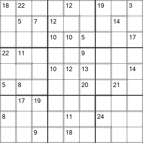 Killer Sudoku - Difficile