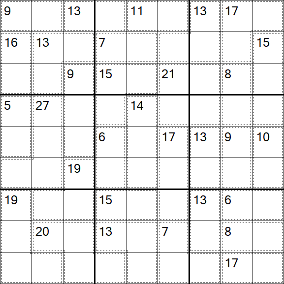 Killer Sudoku - Difficile
