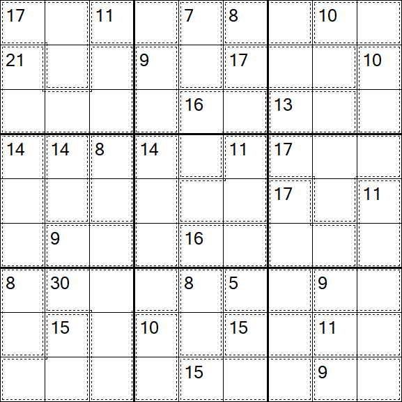 Killer Sudoku - Difficile