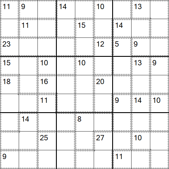 Killer Sudoku - Difficile