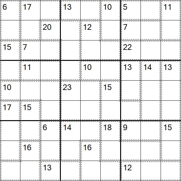 Killer Sudoku - Difficile