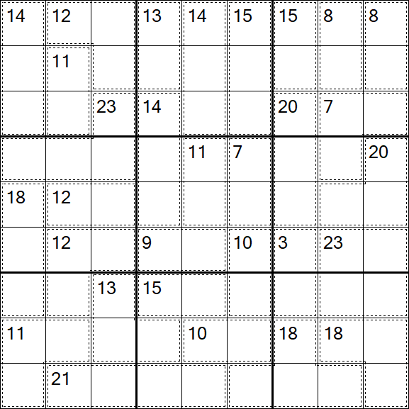 Killer Sudoku - Difficile