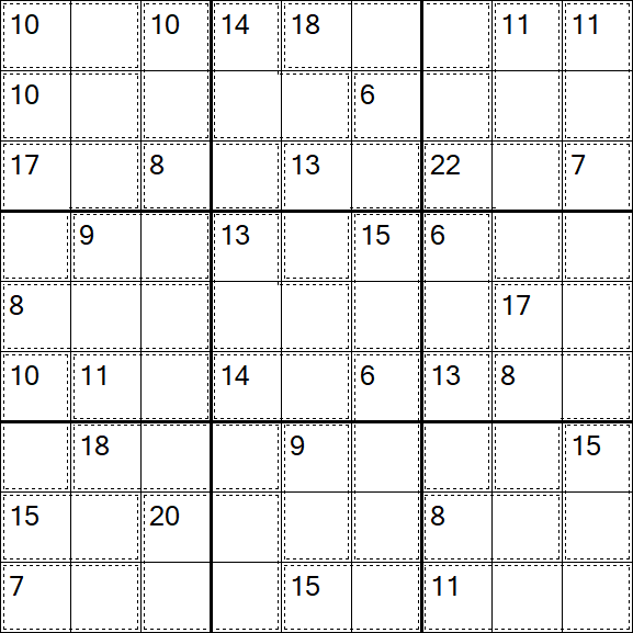 Killer Sudoku - Difficile