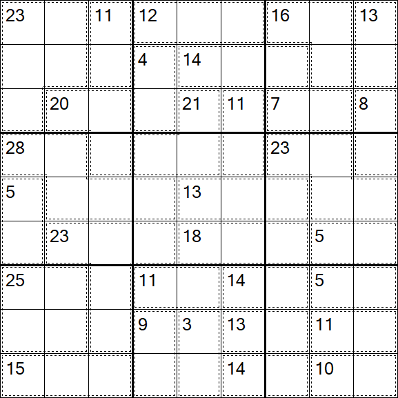 Killer Sudoku - Difficile