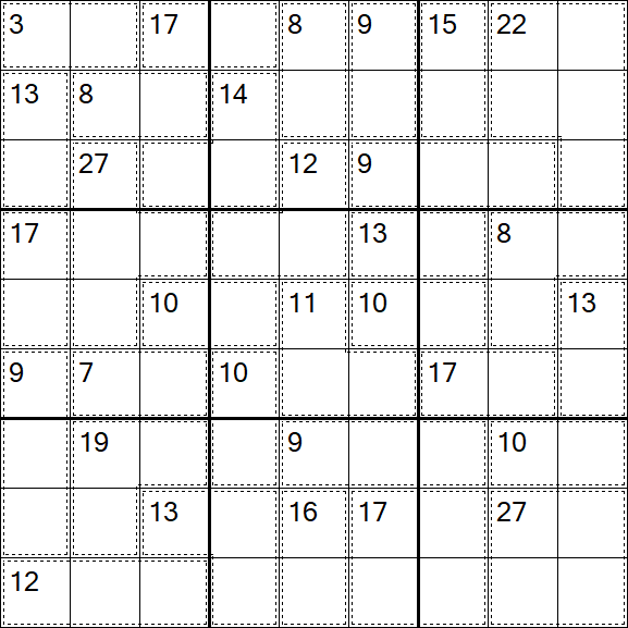 Killer Sudoku - Difficile