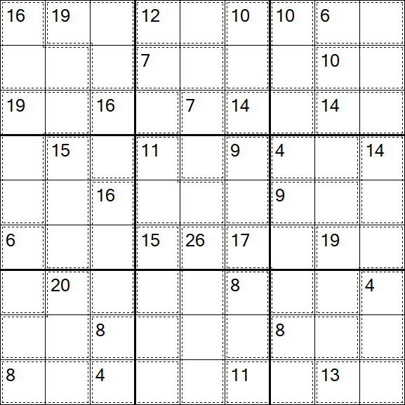 Killer Sudoku - Difficile