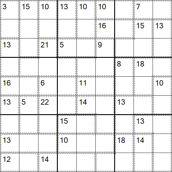 Killer Sudoku - Difficile