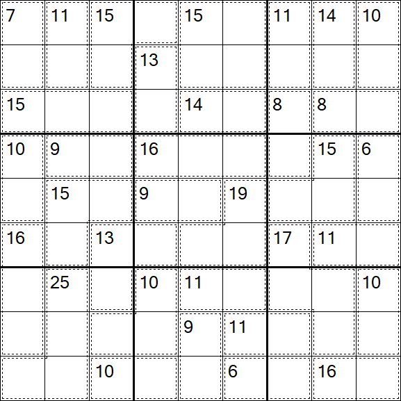 Killer Sudoku - Difficile