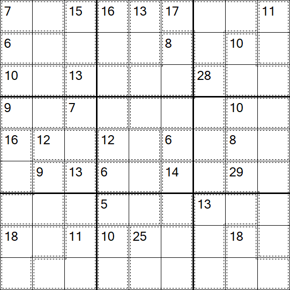 Killer Sudoku - Difficile