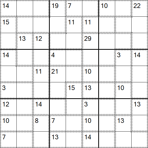 Killer Sudoku - Difficile