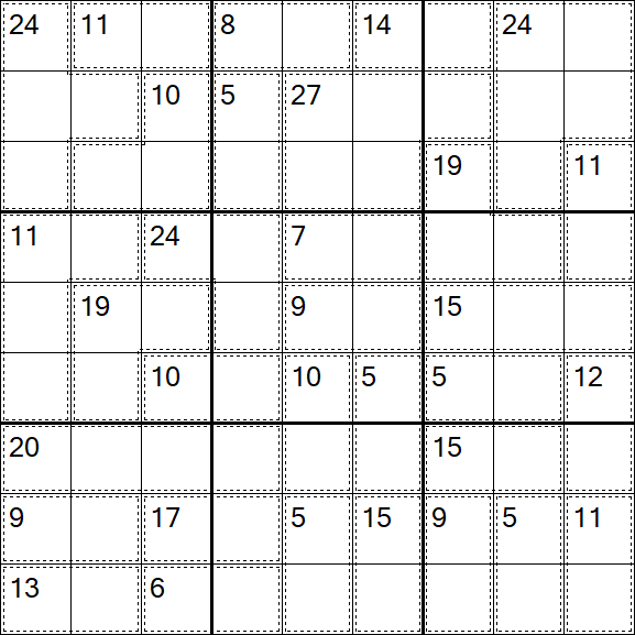 Killer Sudoku - Difficile