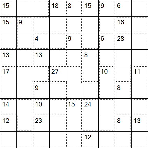 Killer Sudoku - Hard