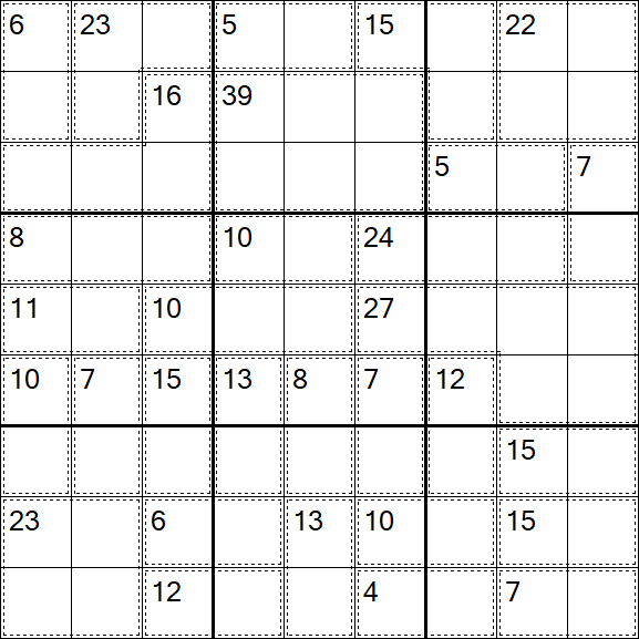 Killer Sudoku - Hard