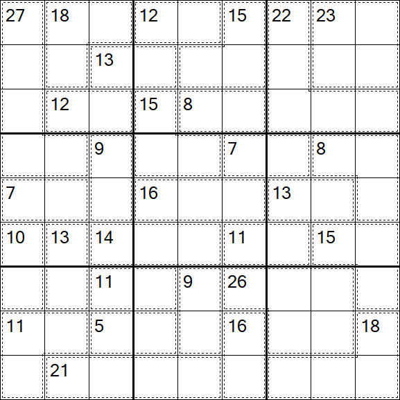 Killer Sudoku - Hard
