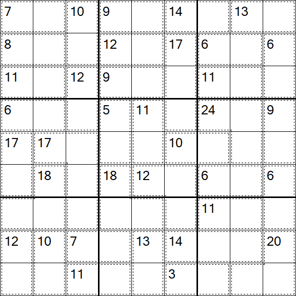 Killer Sudoku - Hard