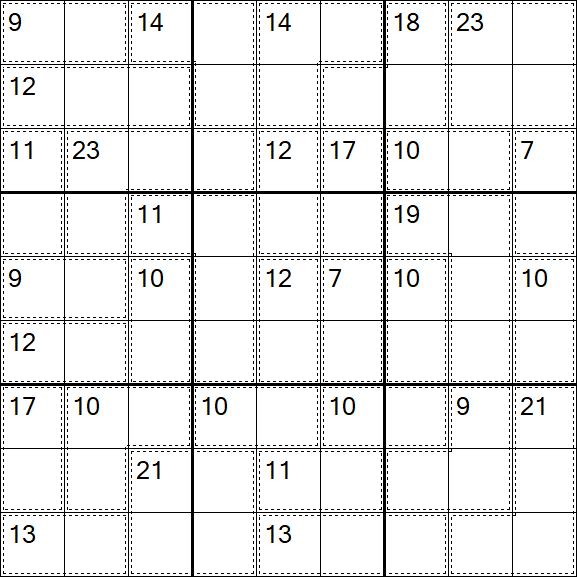 Killer Sudoku - Hard