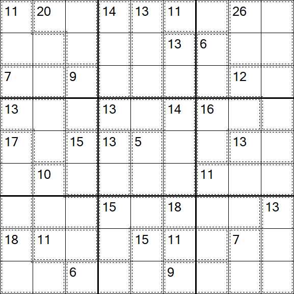 Killer Sudoku - Hard