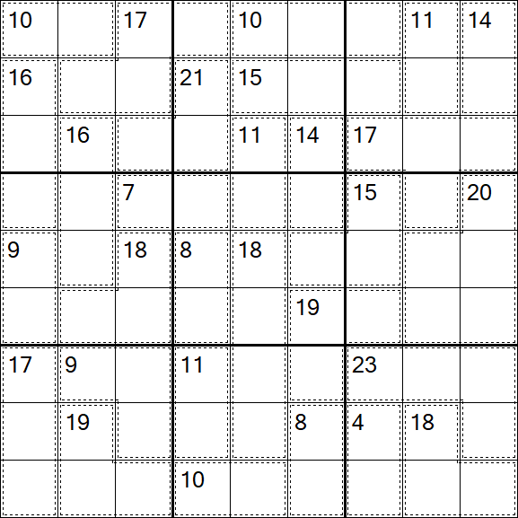 Killer Sudoku - Hard